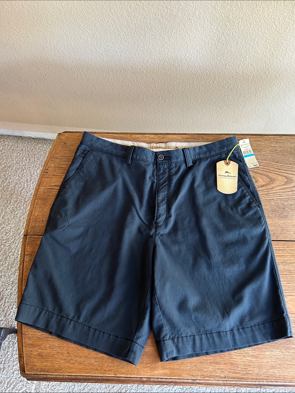Tommy Bahama Navy Flat Front Shorts